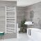 Milano Kent Dual Fuel - Straight White Heated Towel Rail - Choice of Size