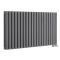 Milano Aruba - Side Connection Horizontal Designer Radiator - Double Panel - Anthracite