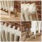 Milano Alice - Classic Cast-Iron Column Radiator - 660mm Tall - Antique White - Multiple Sizes Available