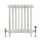Milano Alice - Classic Cast-Iron Column Radiator - 660mm Tall - Antique White - Multiple Sizes Available