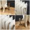 Milano Beatrix - Ornate Cast Iron Radiator - 768mm Tall - Antique White - Multiple Sizes Available