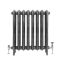 Milano Beatrix - Ornate Cast Iron Radiator - 768mm Tall - Dark Pewter - Multiple Sizes Available