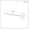 Milano - Cast Iron Radiator Straight Wall Stay - Classic Brass