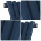 Milano Aruba - Electric Deep Sea Blue Horizontal Designer Radiator - 635mm Tall - Choice of Size, Thermostat and Cable Cover