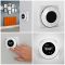 Milano Aruba - Electric Sunset Orange Horizontal Designer Radiator - 635mm Tall - Choice of Size, Thermostat and Cable Cover