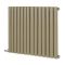 Milano Aruba - Electric Elk Brown Horizontal Designer Radiator - 635mm Tall - Choice of Size, Wi-Fi Thermostat and Cable Cover