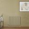 Milano Aruba - Electric Elk Brown Horizontal Designer Radiator - 635mm Tall - Choice of Size, Wi-Fi Thermostat and Cable Cover