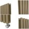 Milano x ECOSO Aruba - Electric Elk Brown Vertical Designer Radiator - Choice of Size and Wi-Fi Thermostat