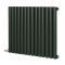 Milano Aruba - Electric Evergreen Horizontal Designer Radiator - 635mm Tall - Choice of Size, Thermostat and Cable Cover