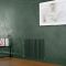 Milano Aruba - Electric Evergreen Horizontal Designer Radiator - 635mm Tall - Choice of Size, Thermostat and Cable Cover