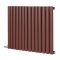 Milano Aruba - Electric Booth Red Horizontal Designer Radiator - 635mm Tall - Choice of Size, Thermostat and Cable Cover