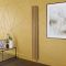 Milano x ECOSO Aruba - Electric Autumn Yellow Vertical Designer Radiator - Choice of Size and Wi-Fi Thermostat