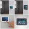 Milano x ECOSO Aruba - Electric Carbon Grey Vertical Designer Radiator - Choice of Size and Wi-Fi Thermostat