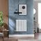 Milano x ECOSO Aruba - Electric White Horizontal Designer Radiator - Choice of Size and Wi-Fi Thermostat - Plug-In and Hardwired Options