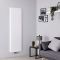 Milano Skye - White Aluminium Vertical Designer Radiator (Single Panel) - Choice of Size