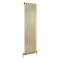 Milano Alpha - Flat Panel Vertical Designer Radiator - Single Panel - 1600mm x 450mm - Brushed Brass