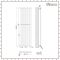Milano Alpha - Flat Panel Vertical Designer Radiator - Single Panel - 1600mm x 450mm - Brushed Brass