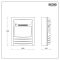 ECOSO Aura - Modern Inset Electric Fire - Choice of Finish