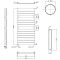 Milano Lustro - Designer Anthracite Flat Panel Heated Towel Rail 1213mm x 500mm