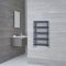 Milano Passo - Anthracite Aluminium Designer Towel Rail - Choice of Size
