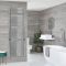 Milano Arno - Electric Chrome Bar on Bar Heated Towel Rail - Choice of Size and Heating Element