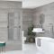 Milano Arno - Electric Chrome Bar on Bar Heated Towel Rail - Choice of Size and Heating Element