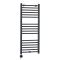 Milano Kent Electric - Curved Anthracite Heated Towel Rail - Choice of Size and Element