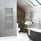 Milano x ECOSO Kent Electric - Curved Chrome Heated Towel Rail - Choice of Size and Element