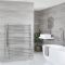 Milano Kent - Straight Chrome Heated Towel Rail 1200mm x 1000mm