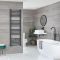 Milano Kent Electric - Straight Anthracite Heated Towel Rail - Choice of Size and Element