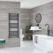 Milano Kent Electric - Straight Anthracite Heated Towel Rail - Choice of Size and Element
