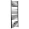 Milano Kent Electric - Straight Black Heated Towel Rail - Choice of Size and Element