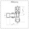 Sterling - Chrome Angled Radiator Valves (Pair)