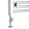 Milano - Chrome Straight Radiator Valves (Pair)