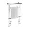 Milano Elizabeth - White Traditional Dual Fuel Heated Towel Rail - 930mm x 620mm (With Overhanging Rail) - Choice of Wi-Fi Thermostat and Cable Cover