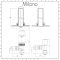 Milano - Modern Thermostatic Angled Radiator Valve and Pipe Set - Anthracite