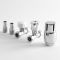 Milano - Thermostatic Chrome Straight Radiator Valves (Pair)