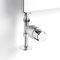 Milano - Thermostatic Chrome Straight Radiator Valves (Pair)
