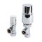 Milano - Thermostatic Chrome Angled Radiator Valves (Pair)