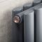 Milano - Modern Pipe and Angled Radiator Valve Set - Brushed Bronze