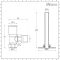 Milano - Modern Pipe and Angled Radiator Valve Set - Brushed Bronze