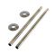 Milano - Brushed Gold Radiator Pipe Connectors (Pair)