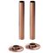 Milano - Antique Copper Radiator Pipe Sleeves (Pair)