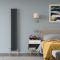 Milano Windsor - Anthracite Traditional Vertical Dual Fuel Triple Column Radiator - 1800mm x 290mm - Choice of Valve and Wi-Fi Thermostat