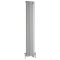 Milano Windsor - White Traditional Vertical Dual Fuel Double Column Radiator - 1500mm x 290mm - Choice of Valve and Wi-Fi Thermostat