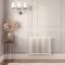 Milano Windsor - White Traditional Horizontal Electric Double Column Radiator - Choice of Size and Wi-Fi Thermostat