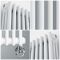 Milano Windsor - 1800mm White Traditional Vertical Electric Triple Column Radiator - Choice of Size and Wi-Fi Thermostat