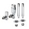 Milano - Thermostatic Radiator Valve and Pipe Sleeve Set - Choice of Finish