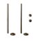 Milano - Brass Radiator Trim Kit - Pipe Connectors with Blanking and Bleed Plugs