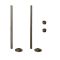 Milano Windsor - Thermostatic Traditional Angled Radiator Valve and Pipe Set - Choice of Finish